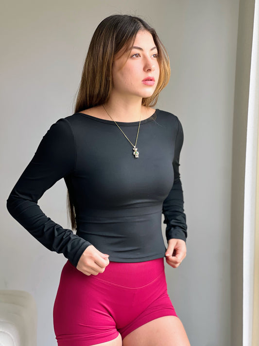 Blusa deportiva manga larga